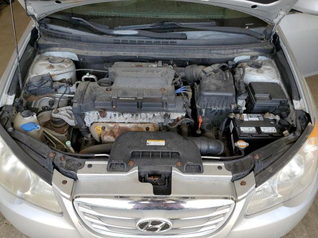 KMHDU4ADXAU842834 - 2010 HYUNDAI ELANTRA BLUE SILVER photo 11