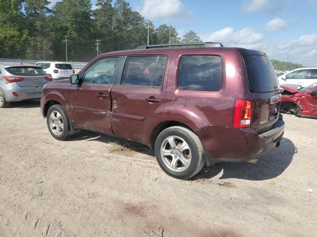 5FNYF3H53DB040003 - 2013 HONDA PILOT EXL BURGUNDY photo 2