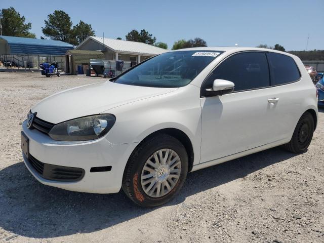 WVWAB7AJ5CW190457 - 2012 VOLKSWAGEN GOLF WHITE photo 1