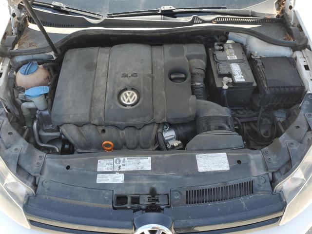 WVWAB7AJ5CW190457 - 2012 VOLKSWAGEN GOLF WHITE photo 11