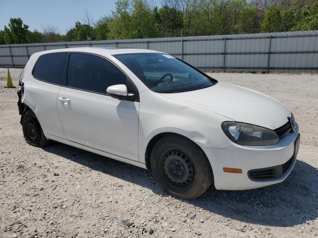 WVWAB7AJ5CW190457 - 2012 VOLKSWAGEN GOLF WHITE photo 4