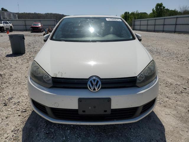 WVWAB7AJ5CW190457 - 2012 VOLKSWAGEN GOLF WHITE photo 5