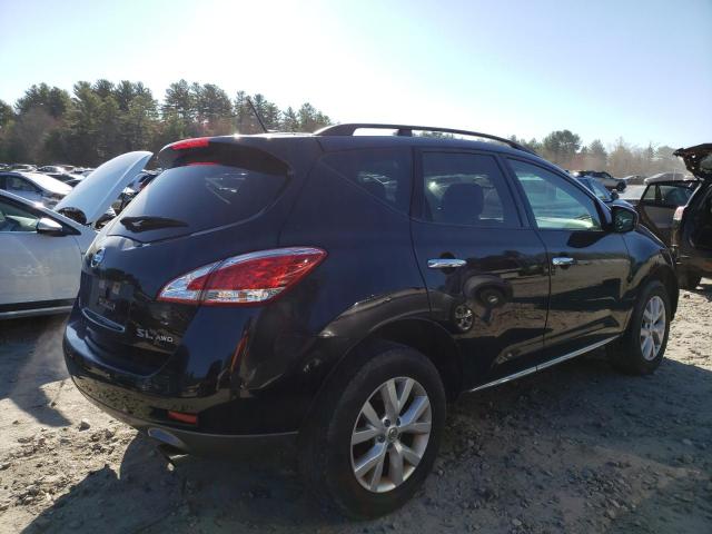 JN8AZ1MW7BW172478 - 2011 NISSAN MURANO S BLACK photo 3