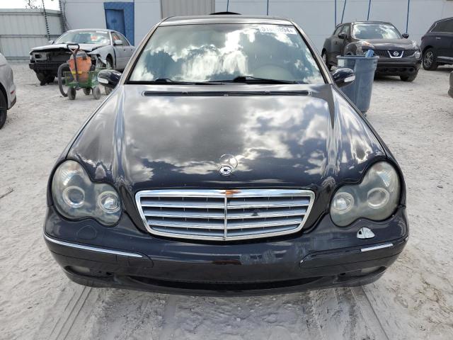 WDBRF61JX3F330390 - 2003 MERCEDES-BENZ C 240 BLACK photo 5