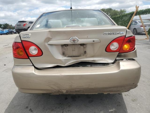 1NXBR32E14Z210657 - 2004 TOYOTA COROLLA CE TAN photo 6