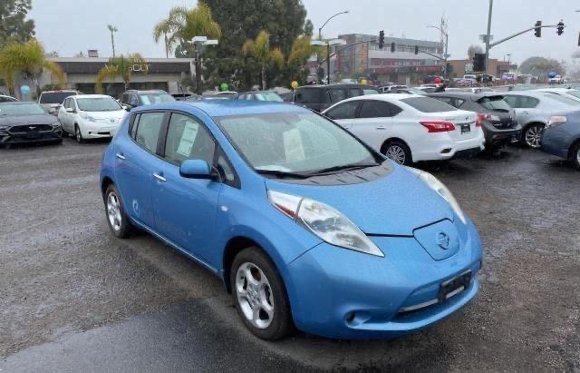 JN1AZ0CP2BT001044 - 2011 NISSAN LEAF SV BLUE photo 1