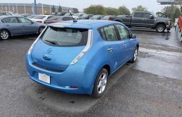 JN1AZ0CP2BT001044 - 2011 NISSAN LEAF SV BLUE photo 4