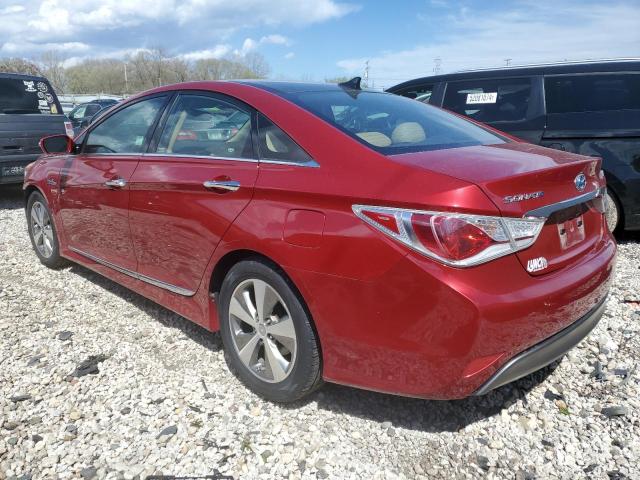 KMHEC4A48BA014419 - 2011 HYUNDAI SONATA HYBRID RED photo 2