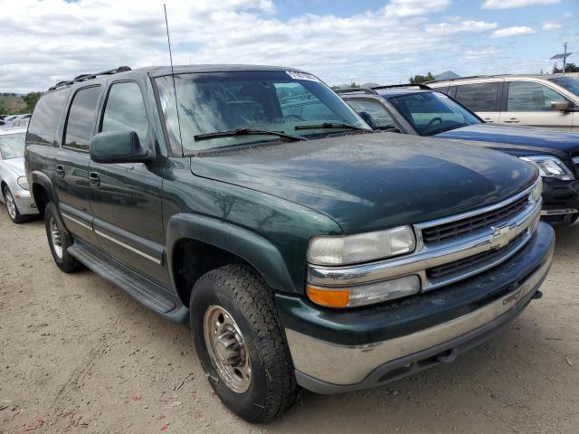 3GNGK26G21G244259 - 2001 CHEVROLET SUBURBAN K2500 GREEN photo 4