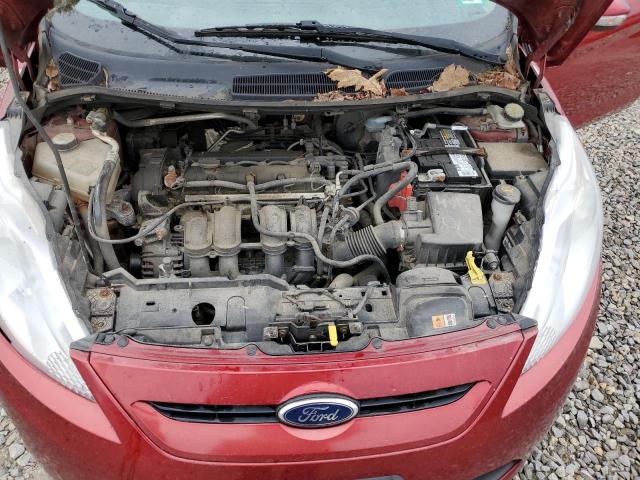 3FADP4EJ2DM202773 - 2013 FORD FIESTA SE MAROON photo 11