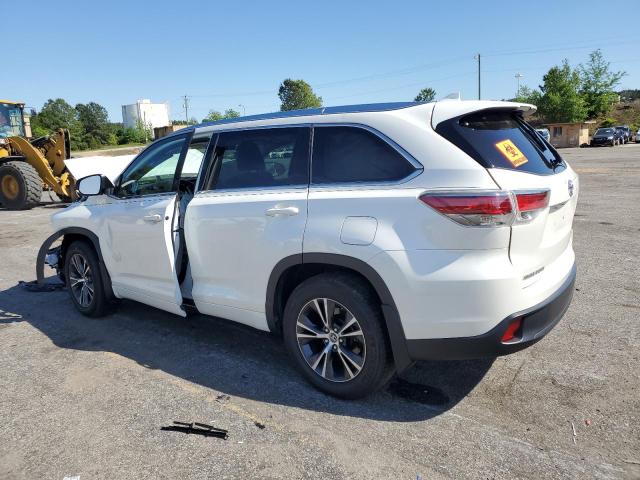 5TDKKRFH5GS505060 - 2016 TOYOTA HIGHLANDER XLE WHITE photo 2