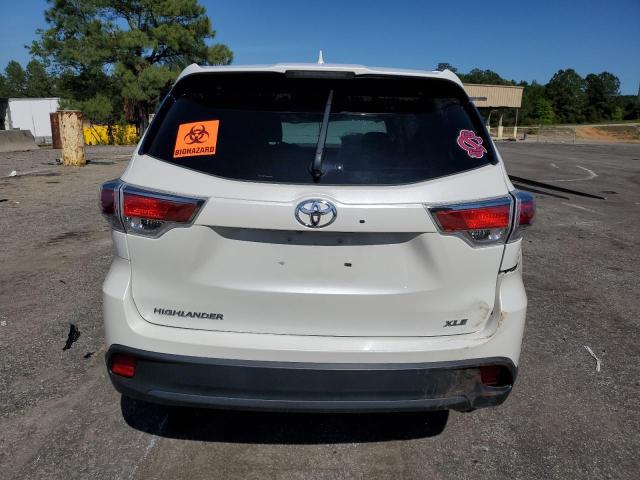 5TDKKRFH5GS505060 - 2016 TOYOTA HIGHLANDER XLE WHITE photo 6