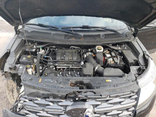 1FM5K7D88JGB52332 - 2018 FORD EXPLORER XLT შავი ფოტო 12