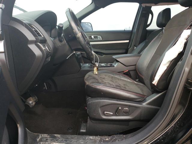 1FM5K7D88JGB52332 - 2018 FORD EXPLORER XLT შავი ფოტო 7