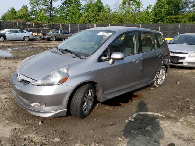 JHMGD37658S001576 - 2008 HONDA FIT SPORT GRAY photo 1