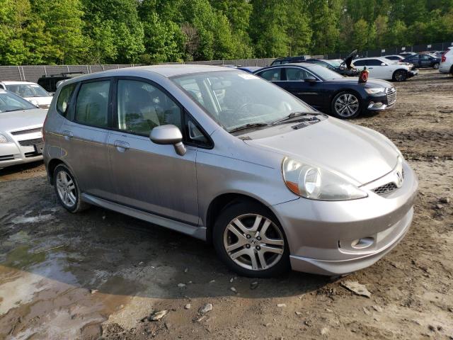 JHMGD37658S001576 - 2008 HONDA FIT SPORT GRAY photo 4