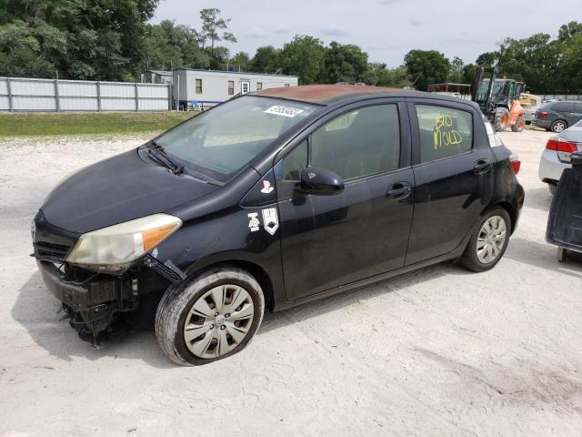 JTDKTUD37DD545896 - 2013 TOYOTA YARIS BLACK photo 1