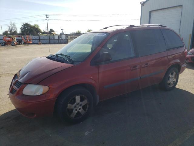 1D4GP45R47B143706 - 2007 DODGE CARAVAN SXT RED photo 1