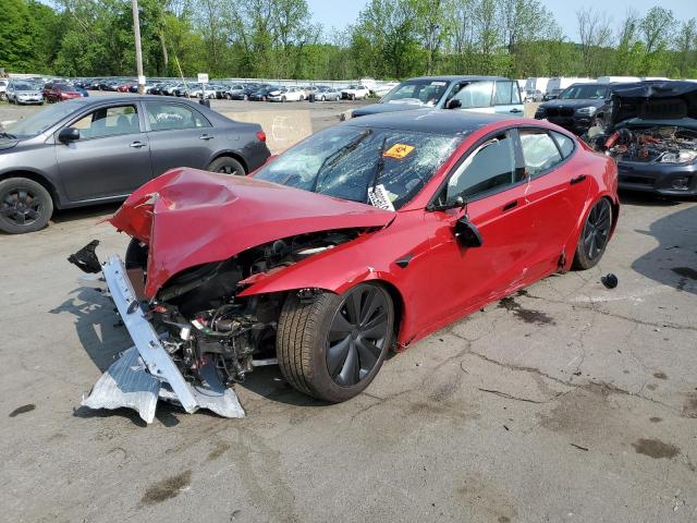 5YJSA1E52NF491910 - 2022 TESLA MODEL S Կարմիր լուսանկար 1