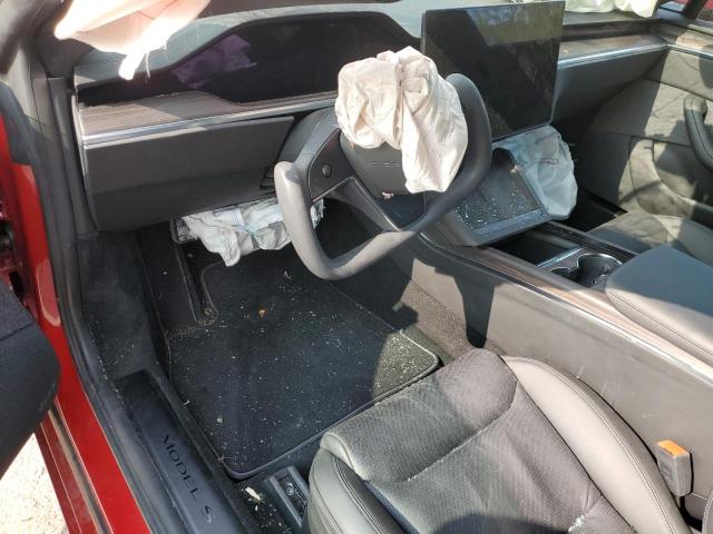 5YJSA1E52NF491910 - 2022 TESLA MODEL S Կարմիր լուսանկար 8