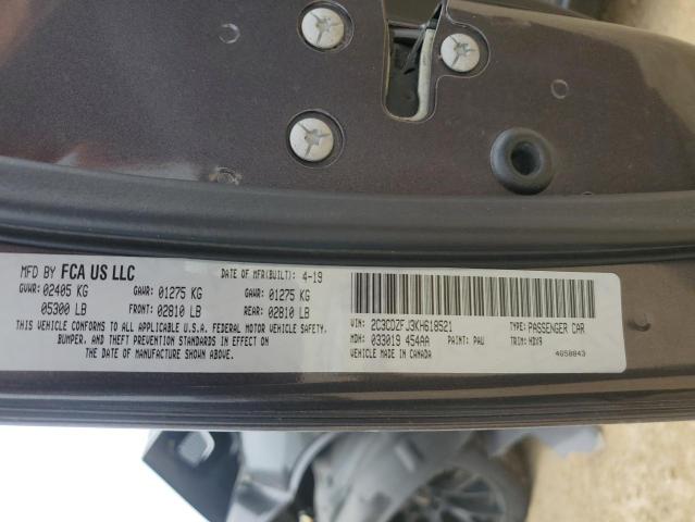 2C3CDZFJ3KH618521 - 2019 DODGE CHALLENGER R/T SCAT PACK GRAY photo 13