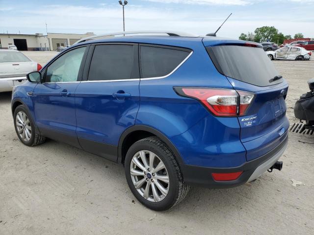 1FMCU0J90HUB39981 - 2017 FORD ESCAPE TITANIUM BLUE photo 2