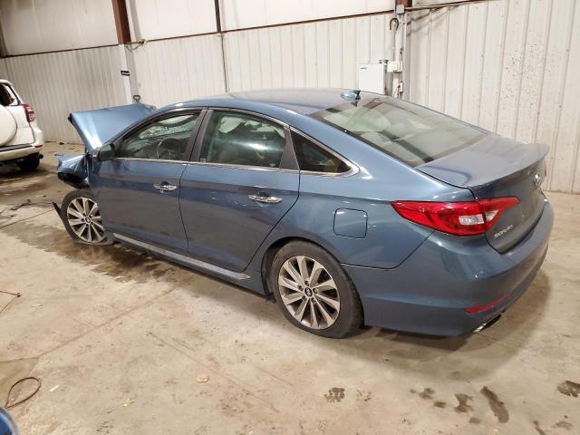 5NPE34AF1FH072800 - 2015 HYUNDAI SONATA SPORT BLUE photo 2