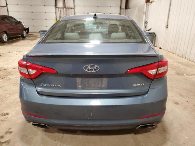 5NPE34AF1FH072800 - 2015 HYUNDAI SONATA SPORT BLUE photo 6