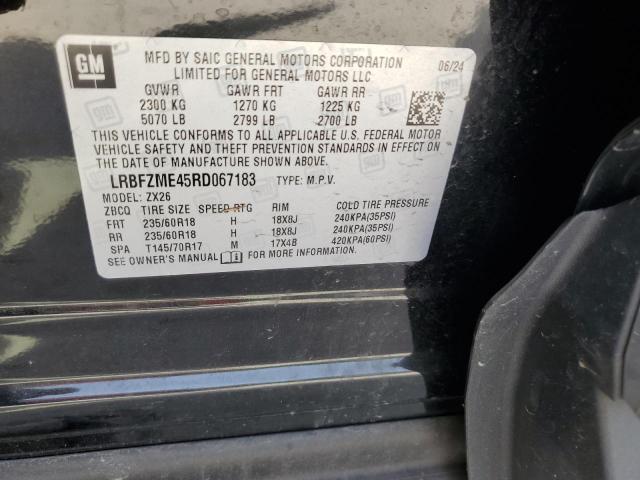 LRBFZME45RD067183 - 2024 BUICK ENVISION PREFERRED BLACK photo 13