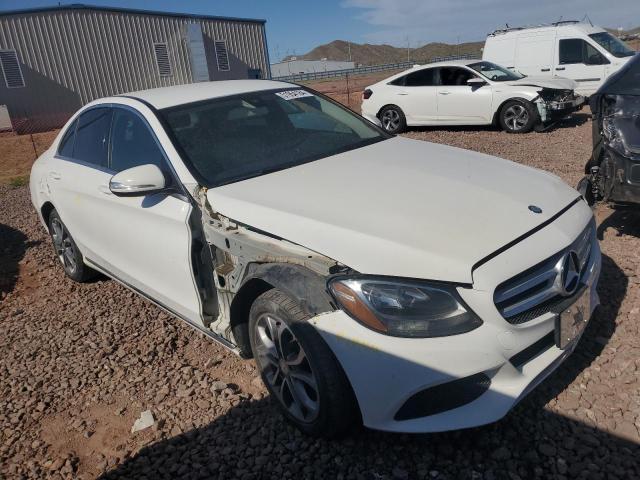 55SWF4JB9FU047567 - 2015 MERCEDES-BENZ C 300 WHITE photo 4