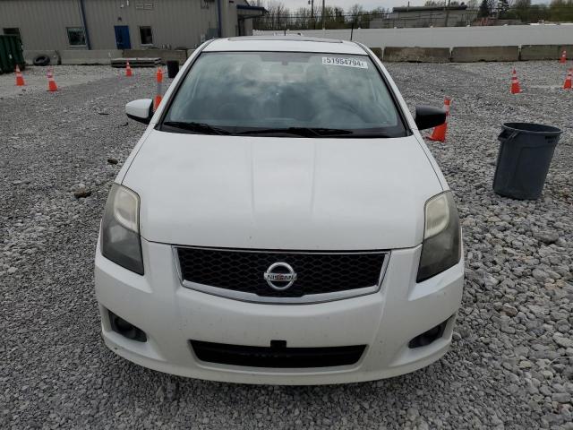 3N1AB6AP7CL642951 - 2012 NISSAN SENTRA 2.0 WHITE photo 5