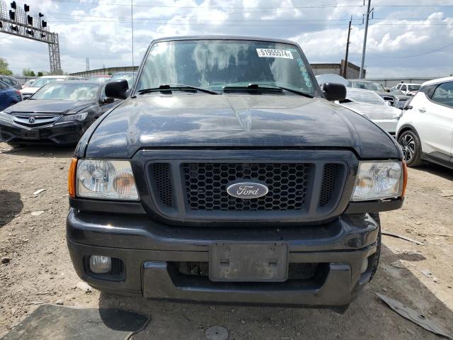 1FTYR14U05PA18041 - 2005 FORD RANGER SUPER CAB BLACK photo 5