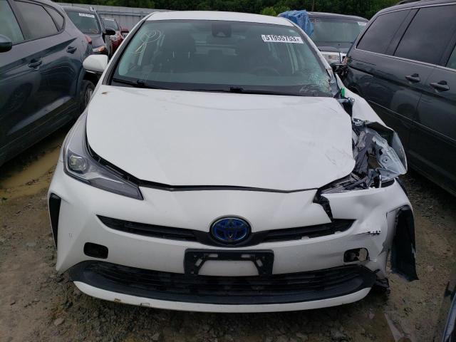 JTDKARFU9L3109824 - 2020 TOYOTA PRIUS L WHITE photo 5