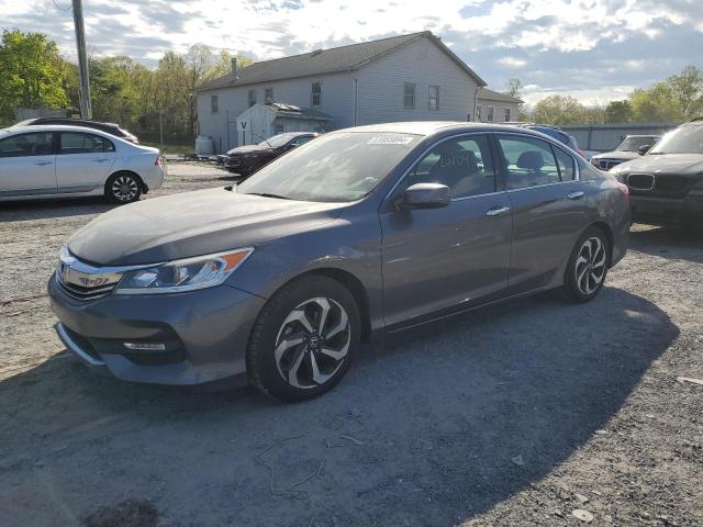 1HGCR3F80GA018442 - 2016 HONDA ACCORD EXL GRAY photo 1