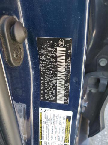 2T1KR32E38C707068 - 2008 TOYOTA COROLLA MA XR BLUE photo 12