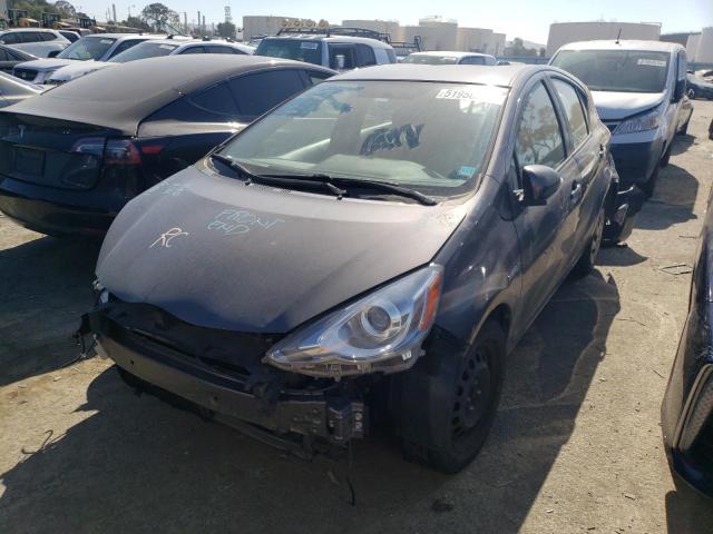 JTDKDTB32G1136611 - 2016 TOYOTA PRIUS C GRAY photo 1