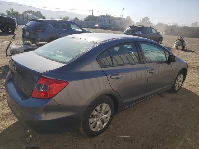 19XFB2F50CE380049 - 2012 HONDA CIVIC LX CHARCOAL photo 3