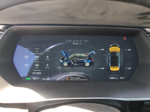 5YJSA1E28GF147913 - 2016 TESLA MODEL S 蓝色 照片 9