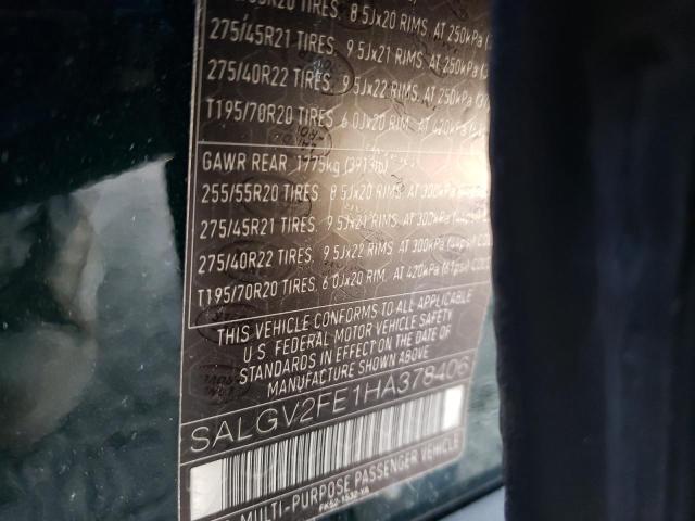 SALGV2FE1HA378406 - 2017 LAND ROVER RANGE ROVE AUTOBIOGRAPHY GREEN photo 13