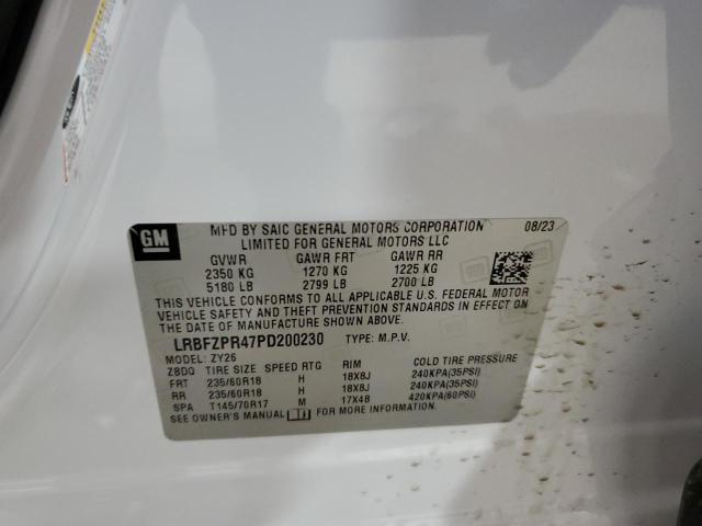 LRBFZPR47PD200230 - 2023 BUICK ENVISION ESSENCE أبيض صورة 13