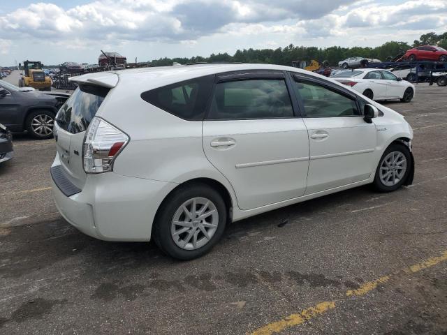 JTDZN3EU6EJ014069 - 2014 TOYOTA PRIUS V WHITE photo 3