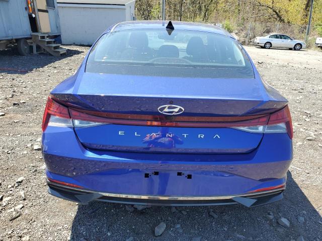 KMHLN4AG1MU139176 - 2021 HYUNDAI ELANTRA SEL BLUE photo 6