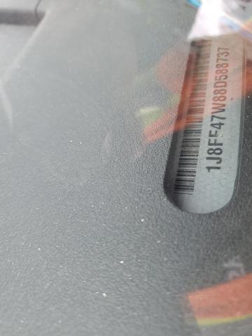 1J8FF47W88D588737 - 2008 JEEP COMPASS SPORT WHITE photo 14