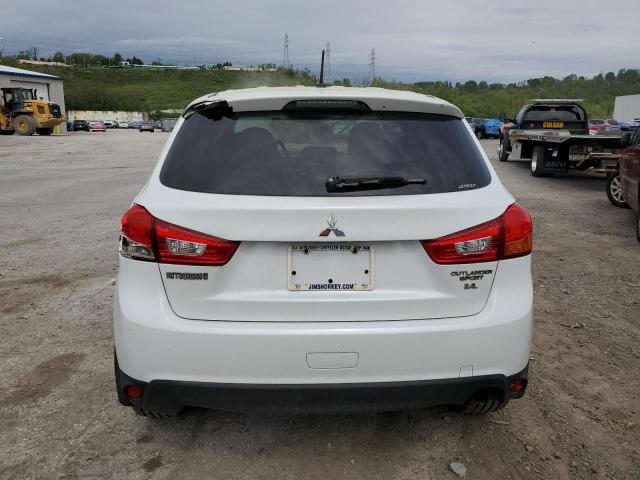 4A4AR3AW1FE058167 - 2015 MITSUBISHI OUTLANDER ES WHITE photo 6