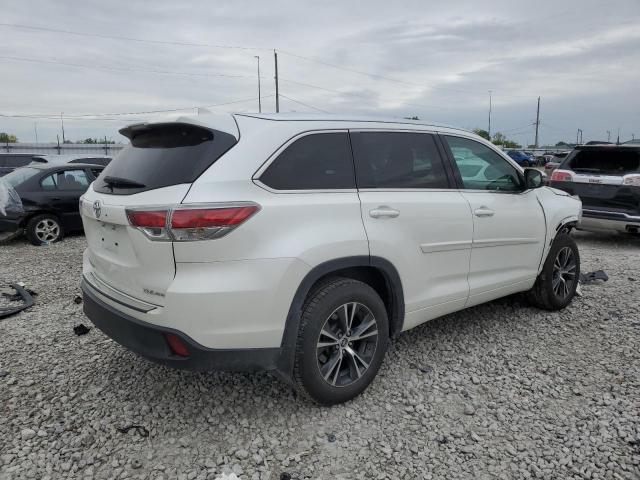 5TDJKRFH4GS260277 - 2016 TOYOTA HIGHLANDER XLE WHITE photo 3