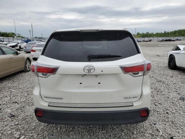 5TDJKRFH4GS260277 - 2016 TOYOTA HIGHLANDER XLE WHITE photo 6
