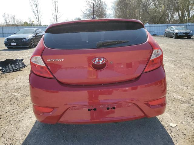 KMHCT5AE3DU082084 - 2013 HYUNDAI ACCENT GLS RED photo 6