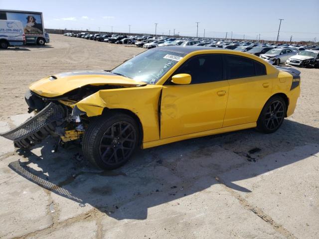 2C3CDXCTXJH215824 - 2018 DODGE CHARGER R/T YELLOW photo 1