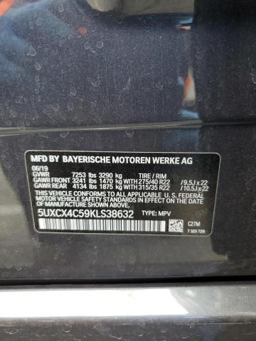 5UXCX4C59KLS38632 - 2019 BMW X7 XDRIVE50I GRAY photo 14