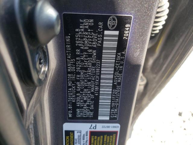 4T1BF1FK3FU982237 - 2015 TOYOTA CAMRY LE GRAY photo 12